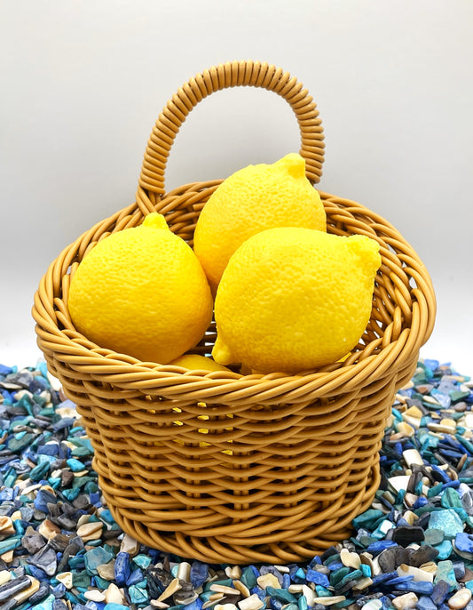Lemon Soap Gift Basket – Fresh, Bright, and Perfectly Lifelike