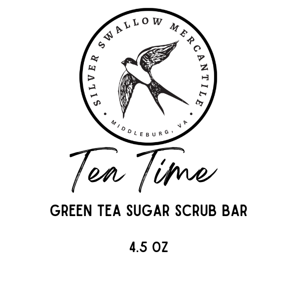 Tea Time – Green Tea Sugar Scrub Goat’s Milk Soap Bar