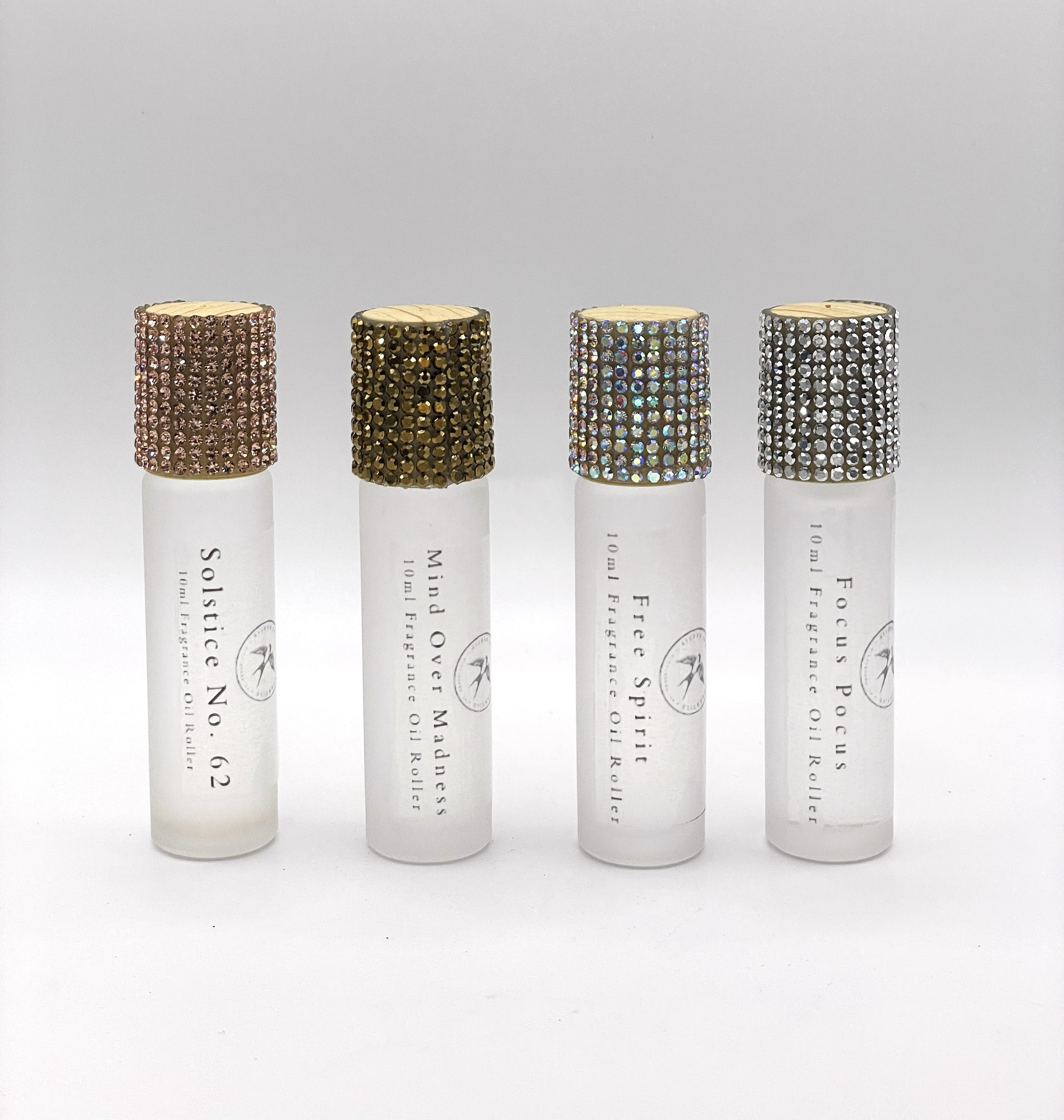 Essential Oil Roller Gift Set – Set of Four Aromatherapy Perfume Rollers