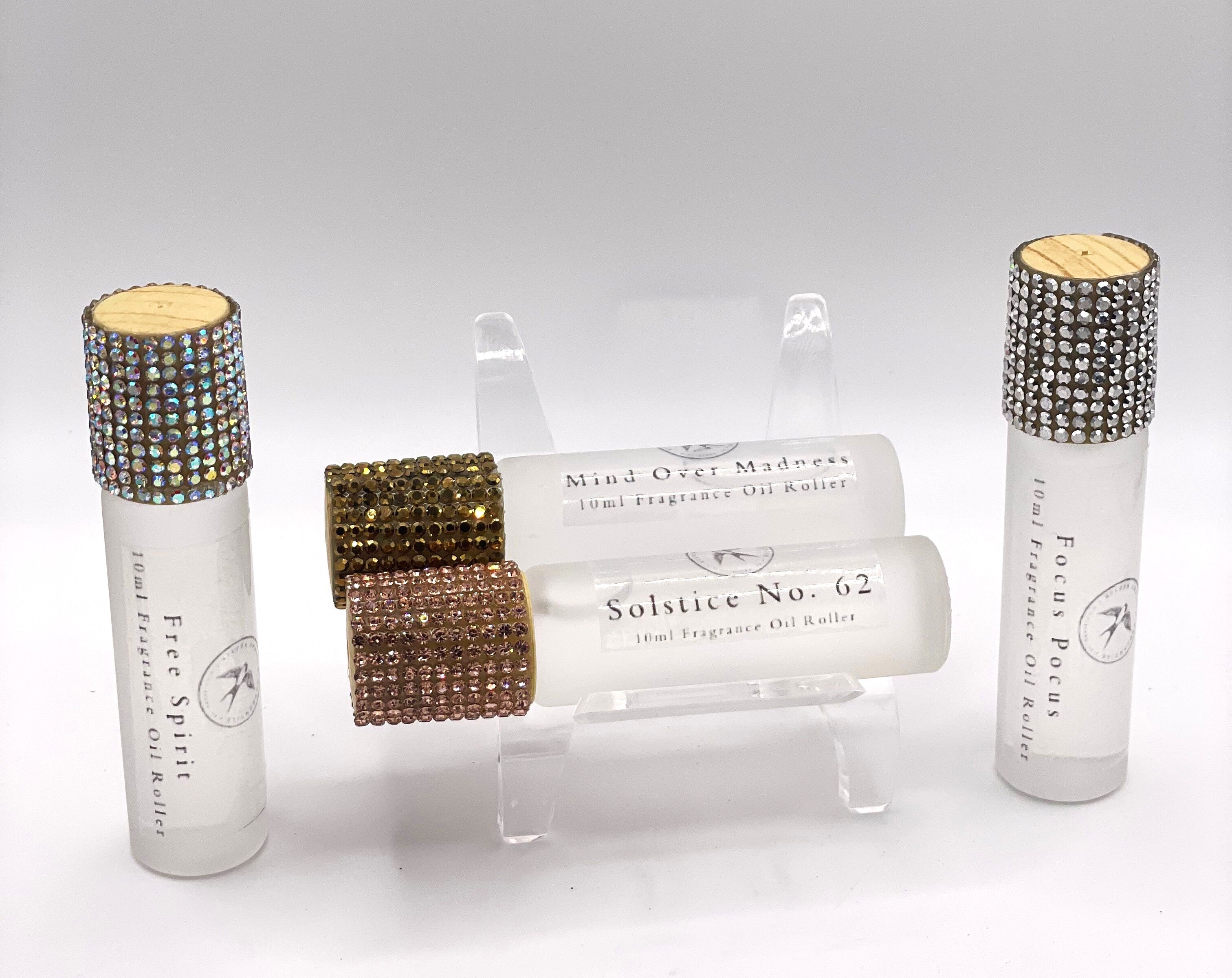 Essential Oil Roller Gift Set – Set of Four Aromatherapy Perfume Rollers