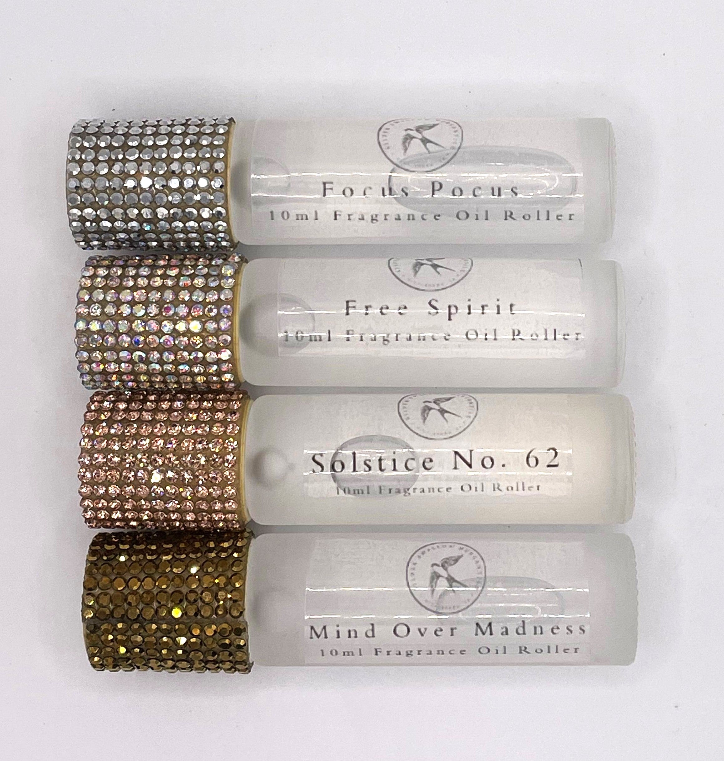 Essential Oil Roller Gift Set – Set of Four Aromatherapy Perfume Rollers