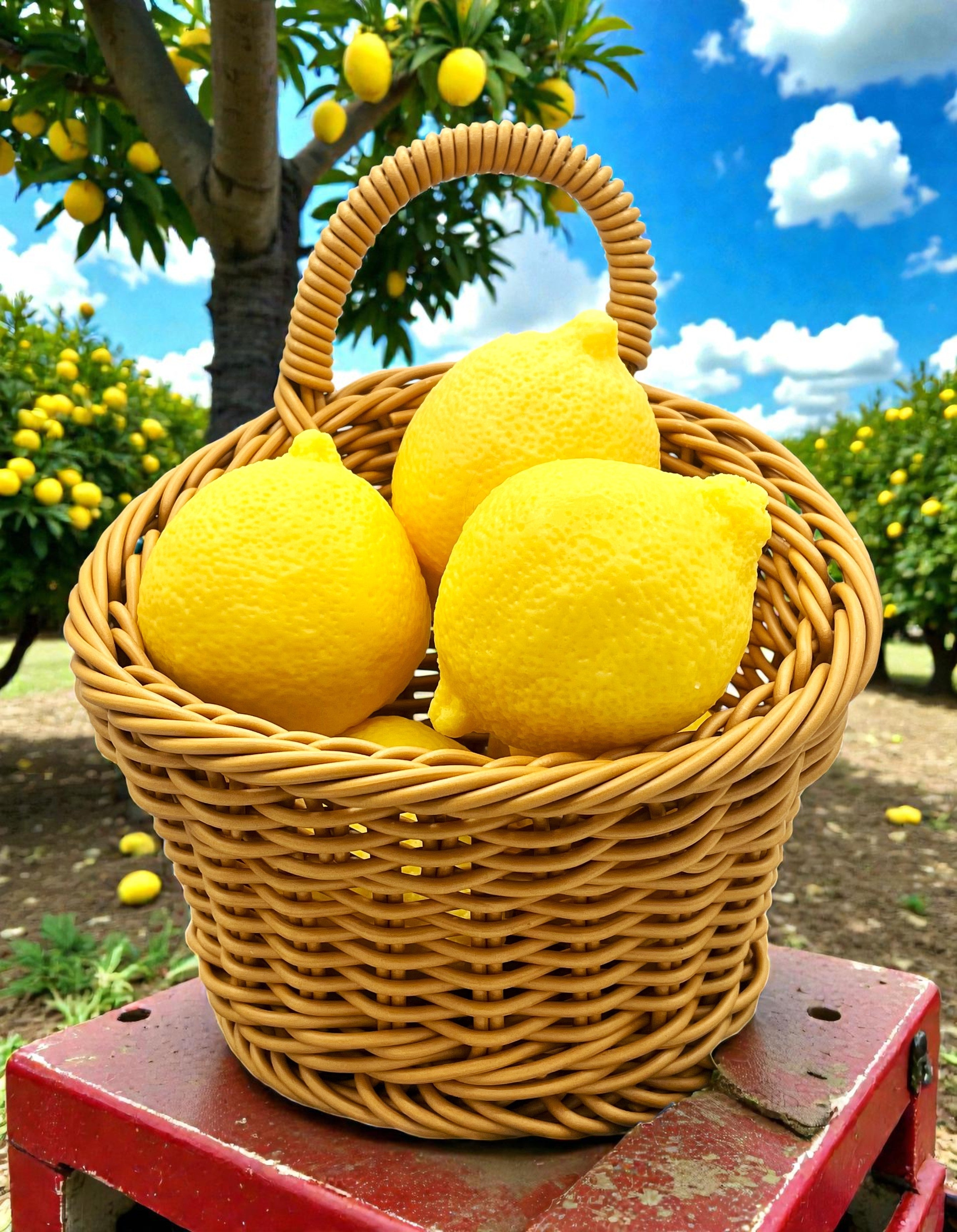 Lemon Soap Gift Basket – Fresh, Bright, and Perfectly Lifelike