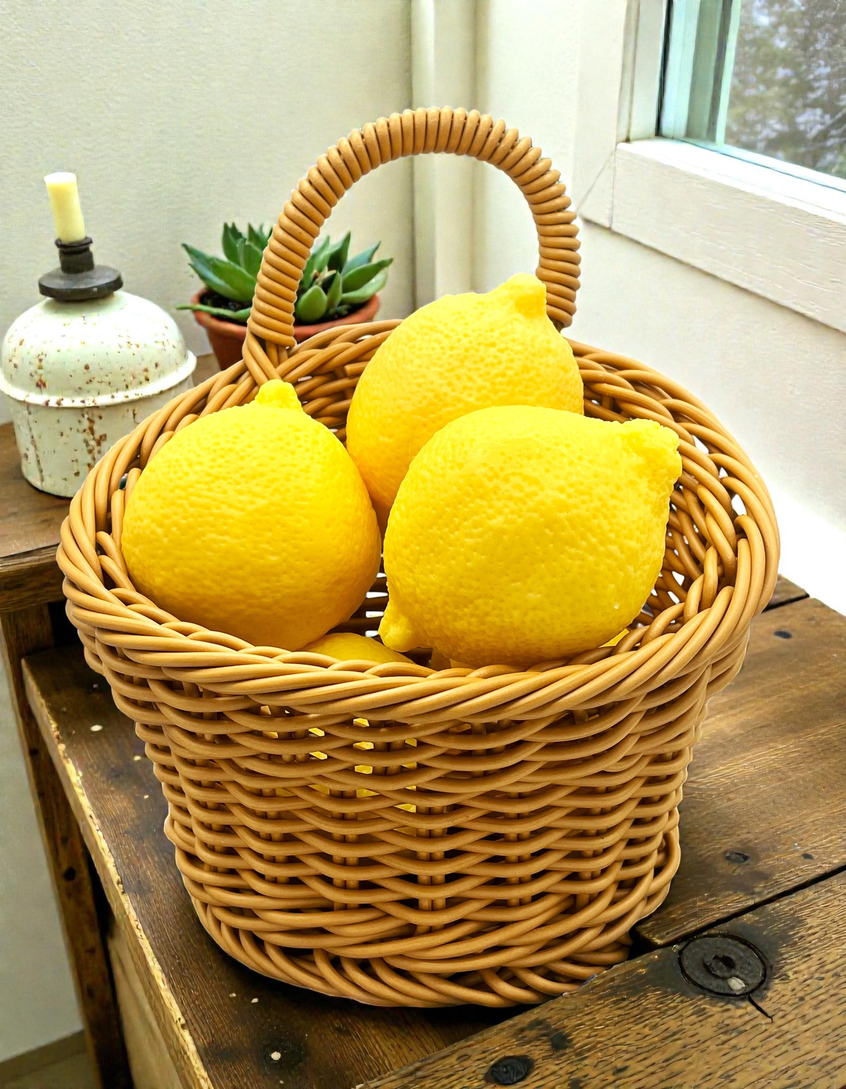 Lemon Soap Gift Basket – Fresh, Bright, and Perfectly Lifelike